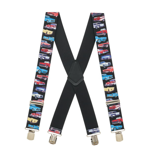 SuspenderStore Mens CAMO MAX 2-Inch Wide Pin Clip Suspenders 